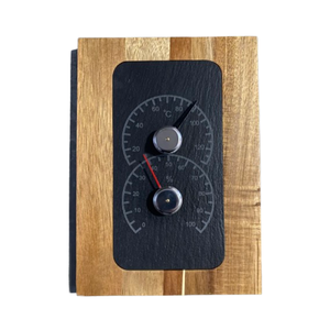 2025 nuovo premio in legno di Acacia e ardesia per <span class=keywords><strong>Sauna</strong></span> igrometro igrometro per articoli per la casa - Product Image 1