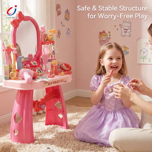 Ensemble de coiffeuse de jeu d'imitation Chengji DIY en plastique, thème princesse rose, kit de <span class=keywords><strong>maquillage</strong></span> pour filles, jouet pour enfants - Product Image 2