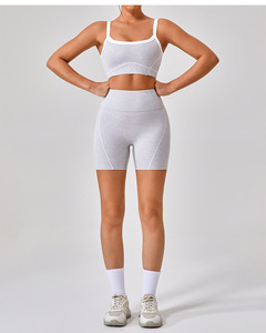 <span class=keywords><strong>Reggiseno</strong></span> Sportivo da Donna con Bordo Bianco, Antiurto, Alta Resistenza, <span class=keywords><strong>Spalline</strong></span> <span class=keywords><strong>Sottili</strong></span>, per Yoga - Product Image 4