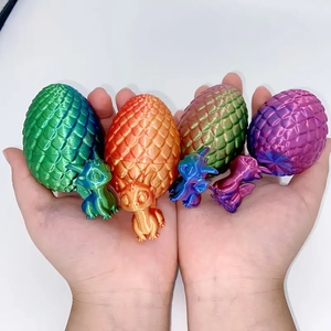 Modè<span class=keywords><strong>le</strong></span> de jouet en plastique créatif imprimé en 3D petit oeuf de dragon volant pour enfants inspiré de la décoration sur <span class=keywords><strong>le</strong></span> thème des animaux du dragon - Product Image 4