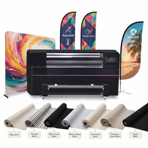 Sublimation Ink 4 Printheads Double Sided Flag Printer 1.32m Sublimation Printer for Flag & Striped & Black Lined Fabric