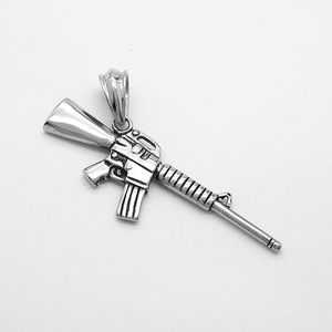 Hip Hop Punk personnalisé étanche 316 acier inoxydable Pvd rempli or plaqué mode bijoux pendentif colliers pour hommes homme - Product Image 4