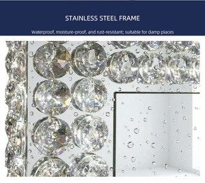 <span class=keywords><strong>Espejo</strong></span> de Maquillaje LED de Lujo <span class=keywords><strong>con</strong></span> Cristales, <span class=keywords><strong>Espejo</strong></span> de Vanidad <span class=keywords><strong>con</strong></span> Iluminación de Diamantes, <span class=keywords><strong>Espejo</strong></span> Cosmético Inteligente de Escritorio <span class=keywords><strong>Grande</strong></span> <span class=keywords><strong>con</strong></span> Pantalla Táctil para Salón de Belleza - Product Image 3