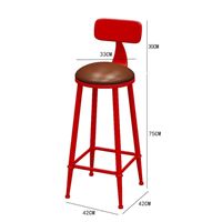 Chaise haute de bar commerciale en promotion, combinaison table murale longue et étroite pour salon de thé