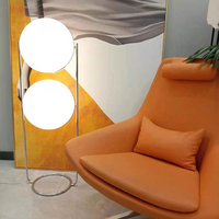 Lámpara de Pie LED de Bola de Ópalo Contemporánea E27 de Lujo y Alta Calidad al por Mayor con Pantalla de Vidrio Acrílico Atenuable, Decoración Moderna para el Hogar