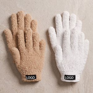 Gants de nettoyage du visage en microfibre zéro déchet personnalisables avec votre logo – Mitaines démaquillantes à l'eau uniquement - Product Image 5