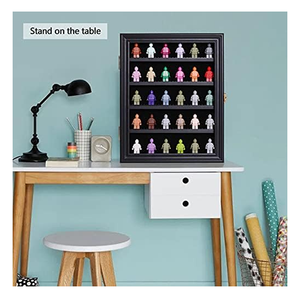 Vitrine pour figurines, boîte de présentation pour objets de collection, présentoir mural pour figurines, vitrine pour petits objets, étagères amovibles - Product Image 5