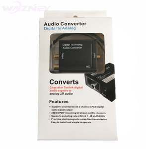 Convertisseur audio numérique vers analogique coaxial optique 3.5mm DAC adaptateur numérique SPDIF <span class=keywords><strong>Toslink</strong></span> vers audio stéréo analogique L/R - Product Image 6