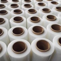Film plastique d'emballage LLDPE écologique 500 mm x 300 m, rouleau de film étirable pour palettes, pour utilisation en ligne d'emballage, 3,5 kg chacun
