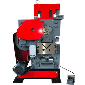 Mesin Ironworker Hydraulic Ulis untuk Mesin Potong dan Potong Sudut Baja Saluran/Mesin Punch dan Shear
