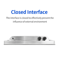 15.6 21.5 pouces acier inoxydable ip65 écran tactile résistif capacitif tout en un pc panneau industriel mural tablette pc