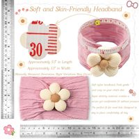 Bandeau en tricot pour bébé, doux et extensible, turban pour nouveau-né, bandeaux floraux bohèmes, accessoires mignons pour cheveux d'enfant