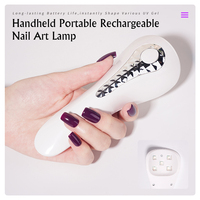 Handheld tragbare wiederauf ladbare Nail Art Lampe UV LED Soft Gel Fingers pitze flexible Schreibtisch Tisch Nagel lampe Flash Cure Touch Light