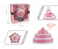 Fantaisie Beauté Ensemble pour Filles Maison Cosmétiques Gâteau Cas Vapeur Maquillage Visage Peinture Art En Plastique Cadeau pour