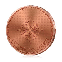 Pièce de monnaie personnalisée en cuivre fin 999 de 1 once, thème Halloween Citrouille Sorcière Grimace, pièce de défi en métal double face, pièce de collection souvenir