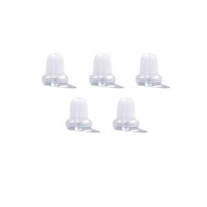 Tapones de silicona para los oídos, redondos, transparentes, duraderos, accesorios para pendientes - Product Image 1