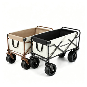 Wholesale Load Capacity Camping <b>Cart</b> Portable <b>Foldable</b> Platform Outdoor Wagon Trolley <b>Cart</b> for Shopping - Product Image 2