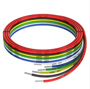 Venta caliente Barato Alta calidad Durable Resistente a altas temperaturas Super Flexible Cable de silicona 16AWG Alambre de silicona