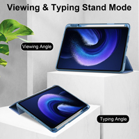Housse de protection en cuir transparente à trois volets pour Xiaomi Redmi Pad 10.6 housse de protection intelligente pour Xiaomi pad6/pad6 pro