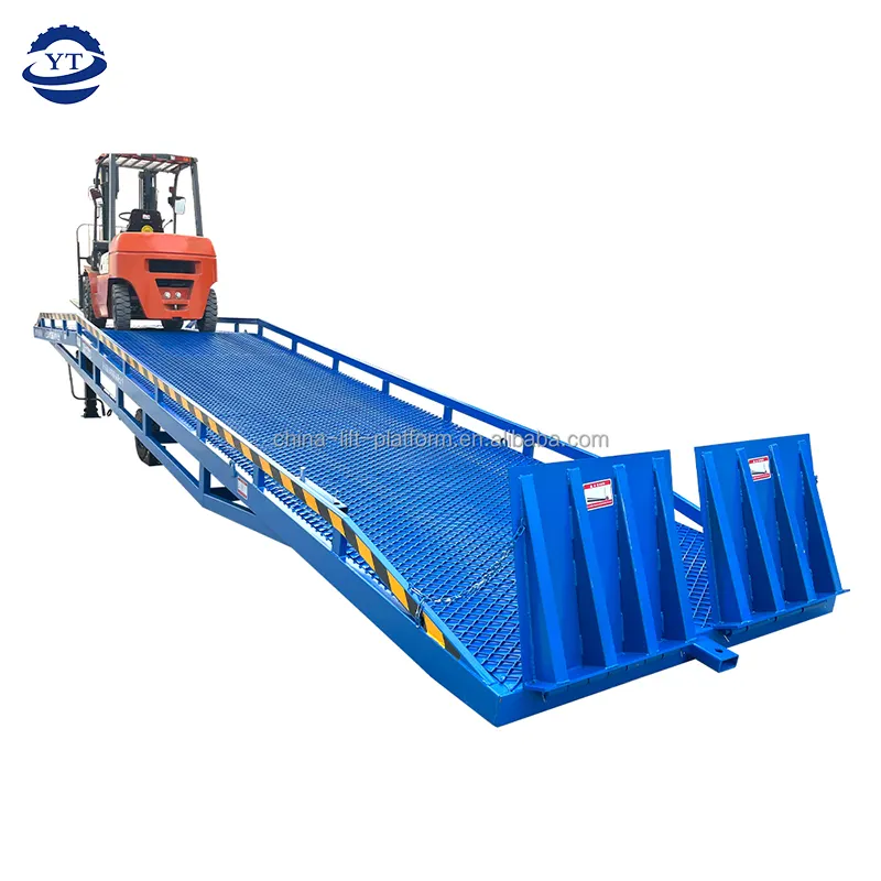 6ton 8ton 10ton 12ton 15ton contenitore del carrello elevatore rampa mobile idraulico del carrello elevatore della rampa di carico del porto del contenitore