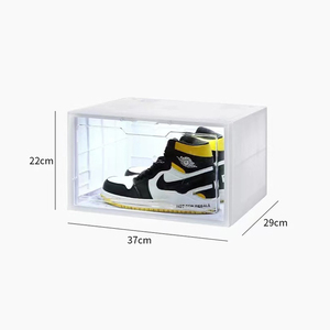 Boîte de rangement carrée en plastique PP pour chaussures de sport à domicile, avec affichage LED magnétique et éclairage LED intégré, vente en gros - Product Image 6