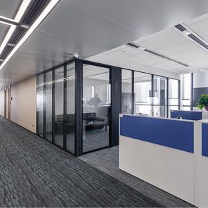 Parete divisoria dell'ufficio di progettazione moderna ultime pareti di vetro temperato per uso interno del magazzino dell'ufficio - Product Image 2
