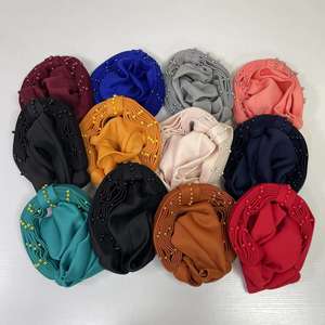 MH-1206 vente en gros Headtie Sego Aso Oke africain Gele Plain Nigeria nouveau Design avec turbans africains perlés pour les femmes - Product Image 6