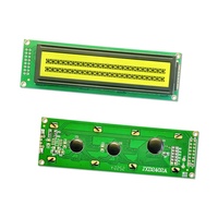 Layar LCD Karakter Rusia COB 2402 Langsung dari Pabrik SCCdisplay JXD2402A STN Kuning Positif ST7066/AIP31066 24*2 Dot Matrix LED