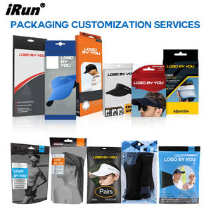 <span class=keywords><strong>IRun</strong></span> personnalisé réglable bande extensible visière chapeau séchage rapide extensible ajustement léger évacuation de l'humidité visière casquette pour le Tennis - Product Image 5