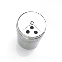 Yolecen gros en acier inoxydable métal BBQ assaisonnement pot épices poivre chili poudre conteneur porte-cure-dents bouteille de Condiment
