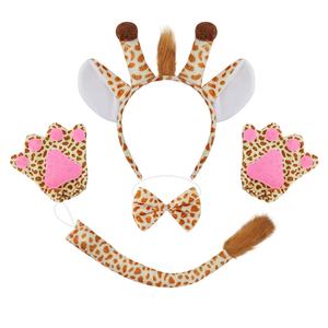 Diadema de Tela con Orejas de Jirafa para Halloween, Disfraz de Animal para Fiestas Infantiles, Bailes, Actuaciones, Vestidos de Fiesta - Product Image 5