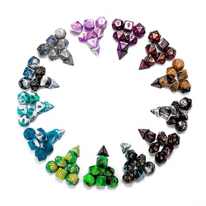 Accesorios para Juegos, Dados Poliédricos Acrílicos D20 DND de 16 mm para <span class=keywords><strong>Farkle</strong></span> y Juegos de Dados Clásicos, 17 Colores - Product Image 6