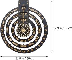 <span class=keywords><strong>2023</strong></span> rétro en bois <span class=keywords><strong>calendrier</strong></span> perpétuel noël tenture murale décor à la maison <span class=keywords><strong>calendrier</strong></span> Souvenir cadeaux <span class=keywords><strong>jardin</strong></span> ornement - Product Image 3