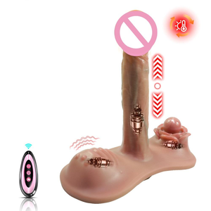 Vibromasseur Dildo à Télécommande pour Stimulation <span class=keywords><strong>Triple</strong></span> (Clitoris, Anal, Point G) - Jouet Sexuel Adulte pour Couples - Product Image 1
