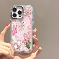 Coques de téléphone portable antichoc transparentes à motif chat scintillant pour iPhone 17 Air 16 Plus Pro Max 15 14 13 12 11 – Housse de protection