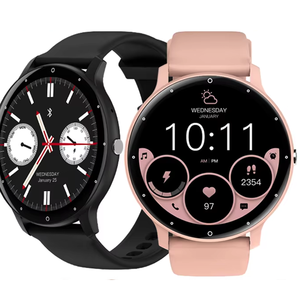 Montre connectée unisexe ZL02CPro pour hommes et femmes, Android, bracelet en silicone, appels Bluetooth, écran 1,28 pouces, reconnaissance vocale IA, étanche IP67, montre de sport - Product Image 1