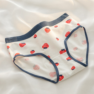 Braguitas de Algodón con Estampado de Fresas para Adolescentes, Bonitas, Lindas y Económicas - Product Image 3