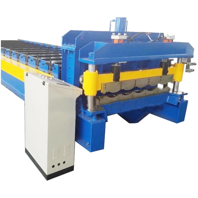 Машина для формования рулонной плитки из гофрированного листа, Стальная Плитка 0,3-0,8 мм, толщина прокатки 300H, сталь Cr 12, высококачественная сталь 18 мм