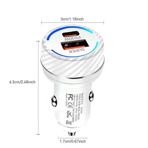 ที่ชาร์จในรถยนต์ 60W PD3.0 USB-A ช่องเสียบคู่ ชาร์จเร็ว สำหรับโทรศัพท์มือถือและแล็ปท็อป - Product Image 5