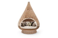 Chaise panier à œufs, coussin et support, en osier, pour jardin, extérieur, offre spéciale