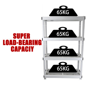 Étagères de stockage de feuilles de <span class=keywords><strong>bois</strong></span> sans boulons à 4 couches pour la maison Garage Entrepôt Capacité 18 \ "OD Stacking Racks Shelves - Product Image 4
