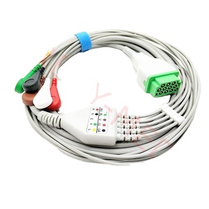 Câble ECG compatible <span class=keywords><strong>GE</strong></span> Marquette 5 fils Dash 4000 avec clip Grabber - Product Image 3