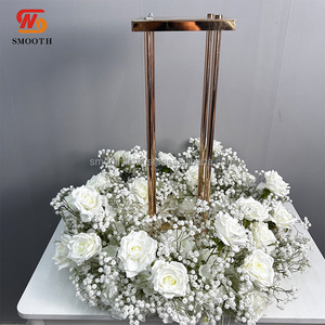 SMOOTH A06-071 Guirnaldas y Plantas de Flores Blancas con Decoración de Paniculata, Centro de Mesa para Eventos - Product Image 1