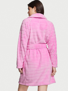 Accappatoio Kimono invernale in morbido pile caldo da donna rosa casa - Product Image 3