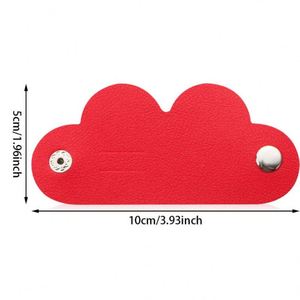 ที่เก็บสายหูฟังแบบหนีบ น่ารัก ลายเมฆ ทำจากหนัง PU ขายดี ใช้ได้ทุกวัน - Product Image 4