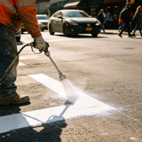 Peinture acrylique de marquage routier de haute qualité en vrac, séchage rapide, type pulvérisation à froid, revêtement liquide multicolore pour sols