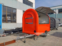 Petite concession standard des États-Unis sur mesure camions de restauration rapide remorque de nourriture mobile 230*200*230cm