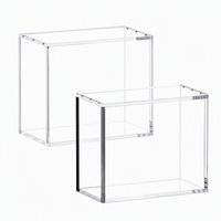 Boîte de présentation magnétique en acrylique transparent personnalisée avec couvercle, anti-poussière, pour cartes TCG, protection pour collection et rangement