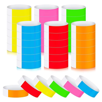 Pulseras de papel impermeables personalizadas de un solo uso, ideales para eventos.