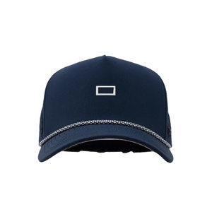 OEM Custom Mesh Perforated <b>Hat</b> Logo 5 Panel Slightly Curved Brim Snapback <b>Waterproof</b> Rubber Patch <b>Golf</b> Cap - Product Image 2